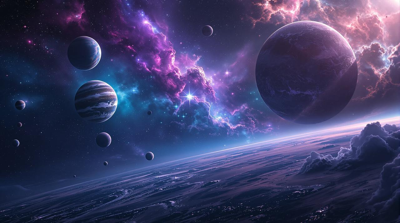 玉米视频 - 浩瀚星空影院主题背景